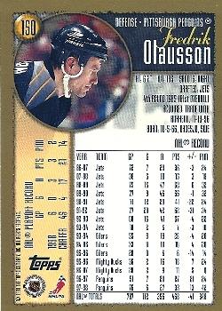 1998-99 Topps #150 Fredrik Olausson Back