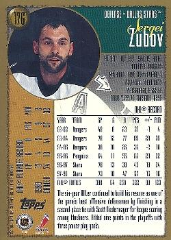 1998-99 Topps #176 Sergei Zubov Back