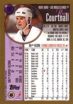1998-99 Topps #188 Russ Courtnall Back