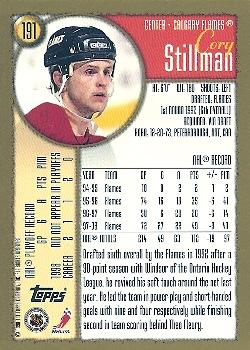1998-99 Topps #191 Cory Stillman Back