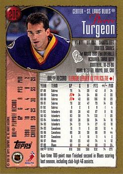 1998-99 Topps #208 Pierre Turgeon Back