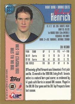 1998-99 Topps #223 Michael Henrich Back