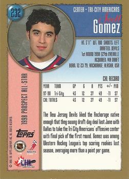 1998-99 Topps #232 Scott Gomez Back