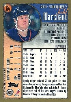 1998-99 Topps #64 Todd Marchant Back