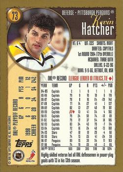 1998-99 Topps #73 Kevin Hatcher Back