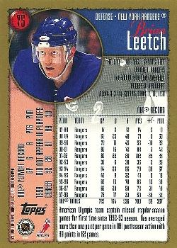 1998-99 Topps #75 Brian Leetch Back