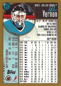 1998-99 Topps #86 Mike Vernon Back