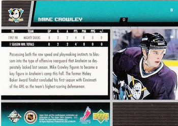 1998-99 Upper Deck #8 Mike Crowley Back