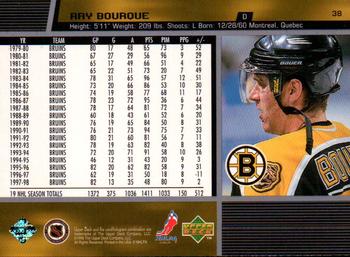 1998-99 Upper Deck #38 Ray Bourque Back