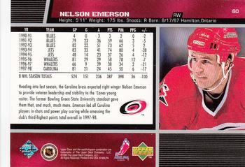 1998-99 Upper Deck #60 Nelson Emerson Back