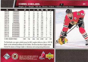 1998-99 Upper Deck #65 Chris Chelios Back