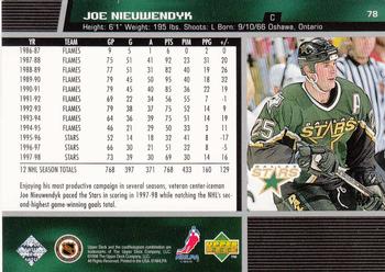 1998-99 Upper Deck #78 Joe Nieuwendyk Back