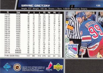 1998-99 Upper Deck #135 Wayne Gretzky Back