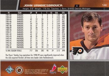 1998-99 Upper Deck #148 John Vanbiesbrouck Back