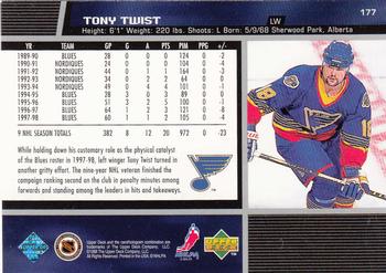 1998-99 Upper Deck #177 Tony Twist Back