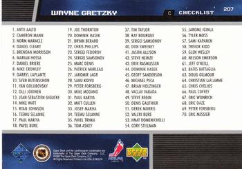 1998-99 Upper Deck #207 Wayne Gretzky Back