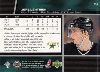1998-99 Upper Deck #258 Jere Lehtinen Back