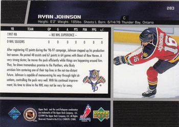 1998-99 Upper Deck #283 Ryan Johnson Back