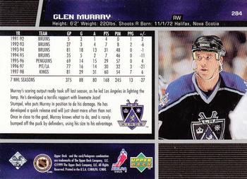 1998-99 Upper Deck #284 Glen Murray Back