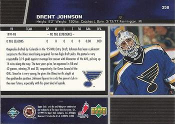 1998-99 Upper Deck #358 Brent Johnson Back