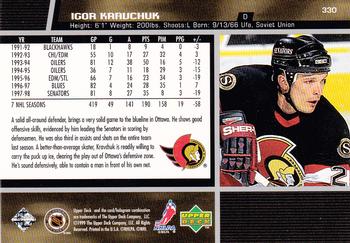 1998-99 Upper Deck #330 Igor Kravchuk Back