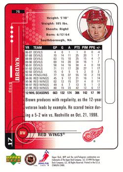 1998-99 Upper Deck MVP #76 Doug Brown Back