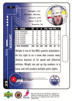 1998-99 Upper Deck MVP #77 Doug Weight Back