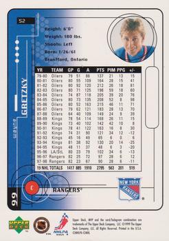 1998-99 Upper Deck MVP #S2 Wayne Gretzky Back