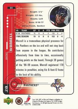 1998-99 Upper Deck MVP #90 Peter Worrell Back