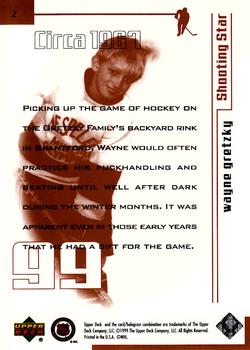 1999 Upper Deck Wayne Gretzky Living Legend #2 Wayne Gretzky (Youth) Back
