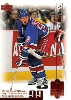 1999 Upper Deck Wayne Gretzky Living Legend #48 Wayne Gretzky (vs Ottawa) Front
