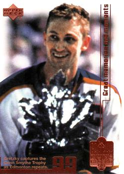 1999 Upper Deck Wayne Gretzky Living Legend #86 Wayne Gretzky (1st Conn Smythe, 2nd Cup) Front