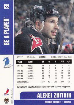 1999-00 Be a Player Memorabilia #122 Alexei Zhitnik Back