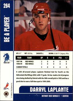 1999-00 Be a Player Memorabilia #264 Darryl Laplante Back