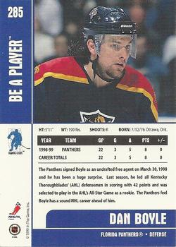 1999-00 Be a Player Memorabilia #285 Dan Boyle Back
