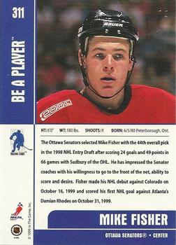 1999-00 Be a Player Memorabilia #311 Mike Fisher Back