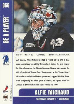 1999-00 Be a Player Memorabilia #366 Alfie Michaud Back