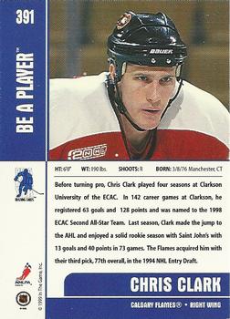 1999-00 Be a Player Memorabilia #391 Chris Clark Back