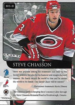 1999-00 Be a Player Memorabilia #SC-3 Steve Chiasson Back