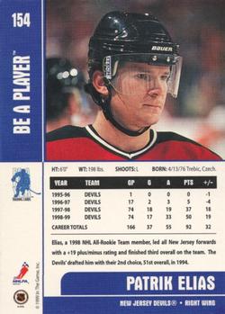 1999-00 Be a Player Memorabilia #154 Patrik Elias Back