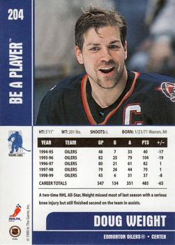 1999-00 Be a Player Memorabilia #204 Doug Weight Back
