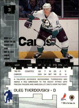 1999-00 Be a Player Millennium Signature Series #3 Oleg Tverdovsky Back