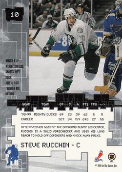 1999-00 Be a Player Millennium Signature Series #10 Steve Rucchin Back