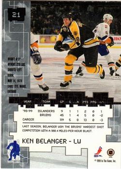 1999-00 Be a Player Millennium Signature Series #21 Ken Belanger Back