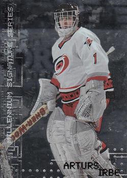 1999-00 Be a Player Millennium Signature Series #50 Arturs Irbe Front