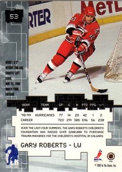 1999-00 Be a Player Millennium Signature Series #53 Gary Roberts Back