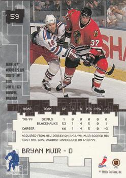 1999-00 Be a Player Millennium Signature Series #59 Bryan Muir Back