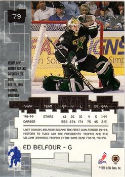 1999-00 Be a Player Millennium Signature Series #79 Ed Belfour Back