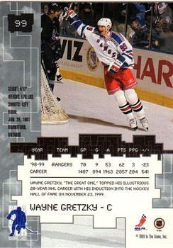 1999-00 Be a Player Millennium Signature Series #99 Wayne Gretzky Back