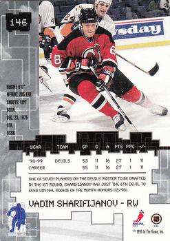 1999-00 Be a Player Millennium Signature Series #146 Vadim Sharifijanov Back